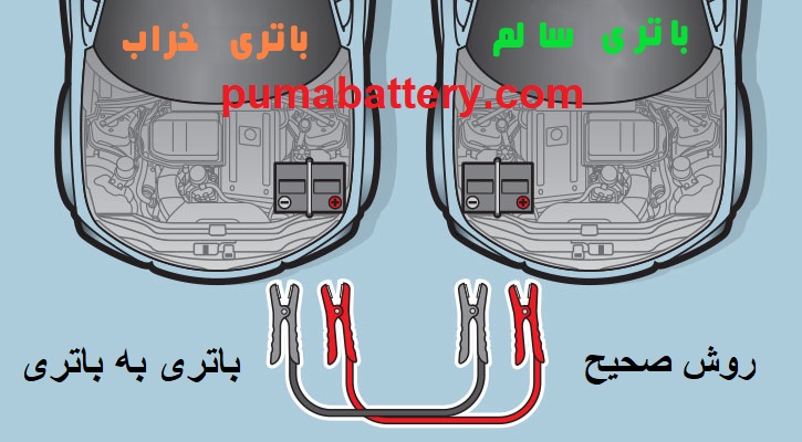 باتری به باتری کردن ماشین